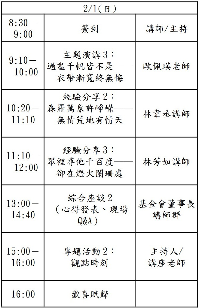 活動課程