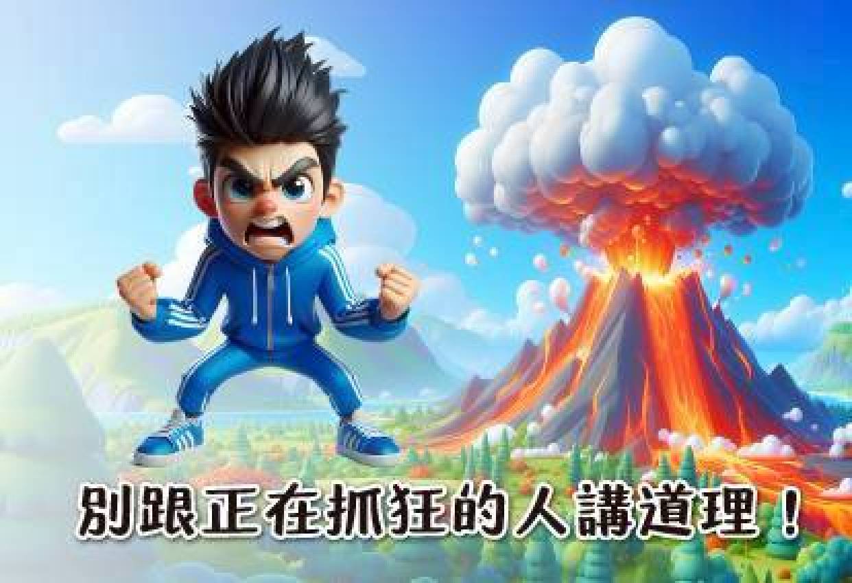 別跟正在抓狂的人講道理！